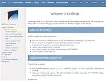 Tablet Screenshot of coolprop.org